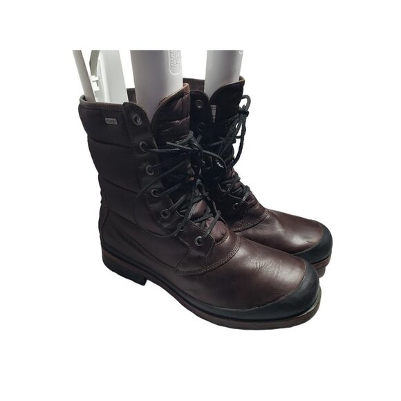 UGG Australia Hamric Mens 13 Brown Leather Lace Puffer Waterproof Boots 1002073 - Picture 7 of 8